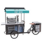 Operación conveniente fácil de usar del carro de la bici del café del acero inoxidable