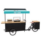Carro eléctrico de la comida del triciclo del almacenamiento grande, certificado del CE del carro de la venta de la bici