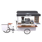 carro de la bici del café de la estructura de caja de la venta de madera de la carga 300kg