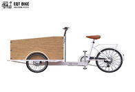 Triciclo eléctrico del cargo del estilo de la estructura de caja del cargo del moho anti holandés de la bici