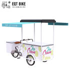 Triciclo de la venta del helado del carro 18KM/H de la bicicleta del helado del freno de disco