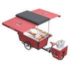carro móvil al aire libre de la venta de la barbacoa del triciclo de la comida 350W