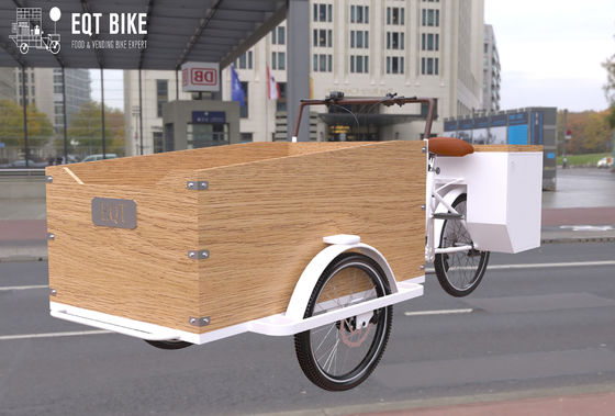 Triciclo eléctrico del cargo del estilo de la estructura de caja del cargo del moho anti holandés de la bici
