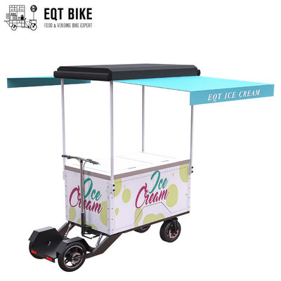 Triciclo eléctrico vendedor caliente del congelador de la bici del helado de EQT que vende del helado de la rueda al aire libre de alta calidad de la bici 4